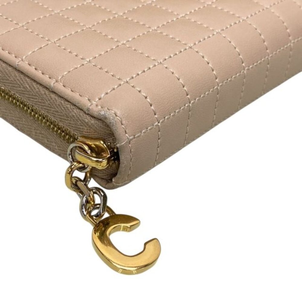 Celine Wallet Long Wallet Round Zipper Quilted - Picture 3 of 9
